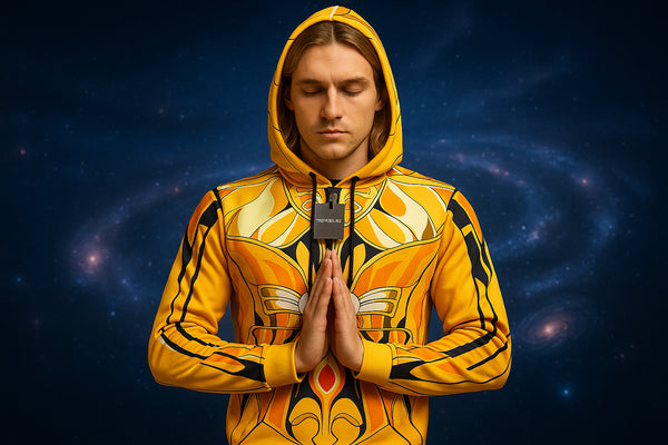Sudadera Dorada Caballero Zodiaco
