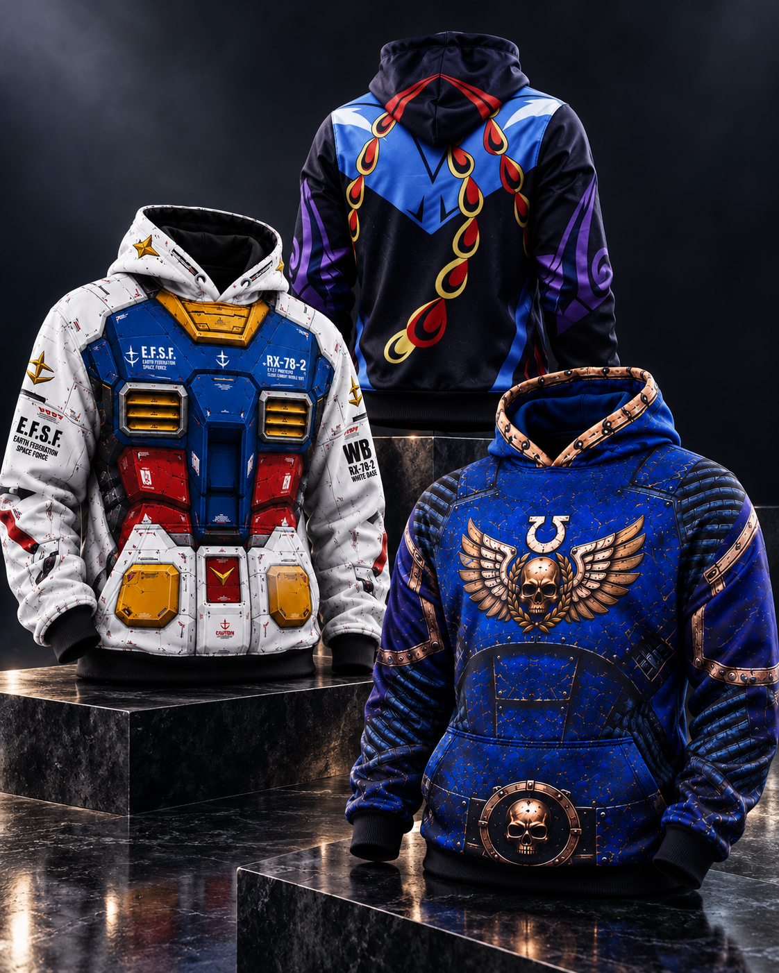 RX-78-2 WHITE BASE EDITION · Fenix · HOODIE ULTRAMARINES EDICIÓN PREMIUM