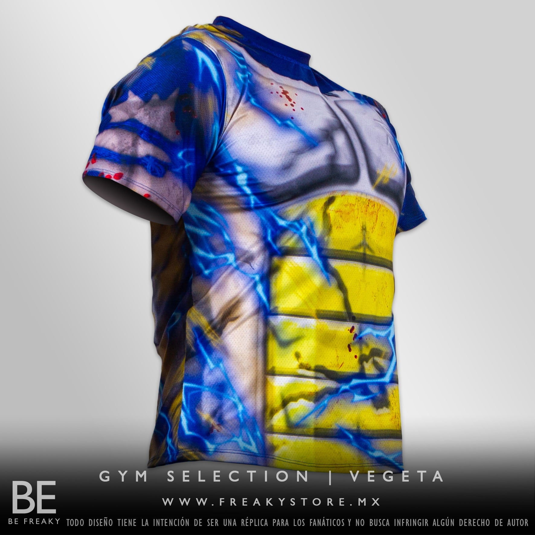 Playera Manga Corta SaiyaGym Vegeta