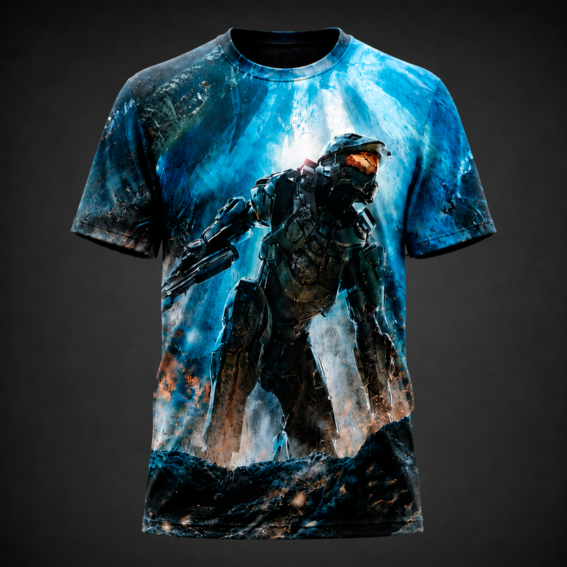 Playera Full Print Vanguard 117 — Batalla Glacial