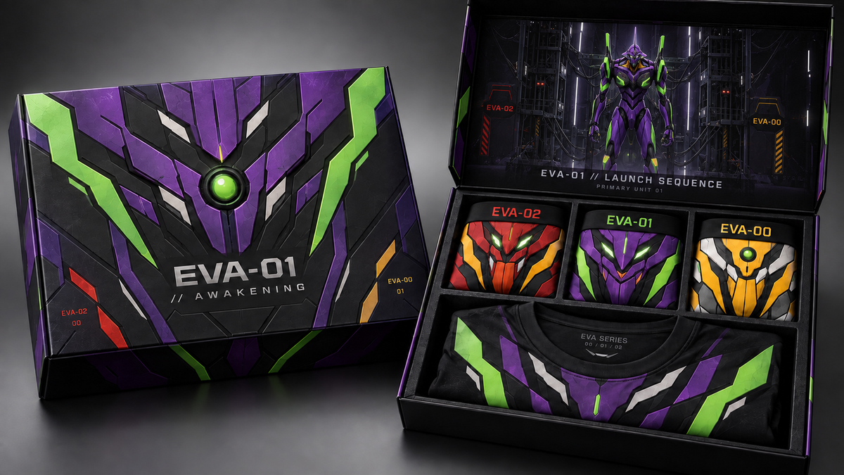 EVA SERIES — Bóxers 00 · 01 · 02 + playera