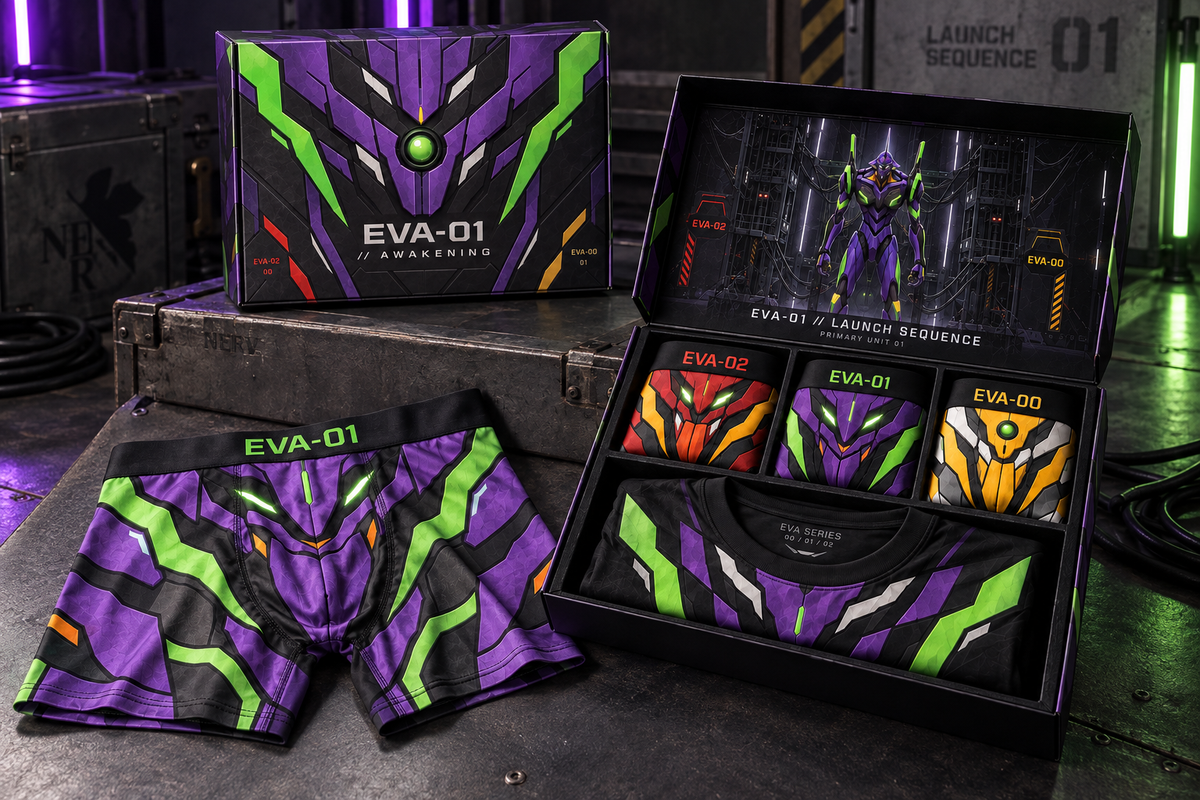 EVA SERIES — Bóxers 00 · 01 · 02 + playera